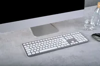 CHERRY TAS KW 9100 SLIM FOR MAC Wireless DE-Layout silverw