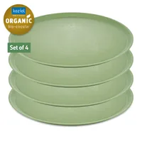 Koziol Speiseteller Connect 25.5 cm, 4 Stück, Grün - Material: Biozirkulärer Kunststoff - Teller Typ: Speiseteller - Detailfarbe: Grün - Verpackungseinheit: 4 Stück - Form: Rund