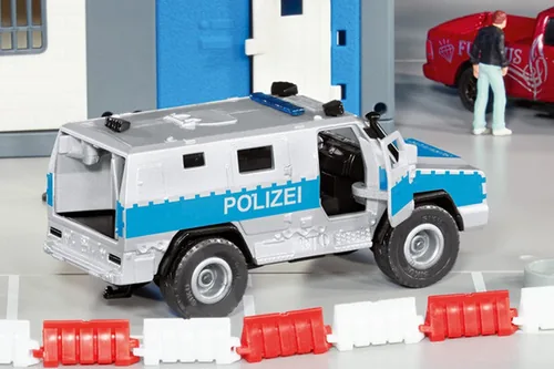 Siku Rheinmetall MAN Survivor R Police car model Preassembled 1:50