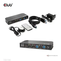 CLUB3D CSV-7210 Tastatur/Video/Maus (KVM)-Switch Schwarz