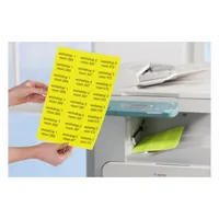 Avery Zweckform Vielzweck-Etiketten 210 x 297 mm, 25 Blatt, Neongelb - Klebehaftung: Stark haftend - Drucker Kompatibilität: Laser - Anzahl Blatt: 25 × - Papierformat: A4 - Anzahl Etiketten: 25 - Etikettengrösse: 210 x 297 mm