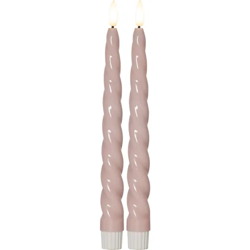 Star Trading LED Dinner Candle 2 Pack Flamme Shine Pink