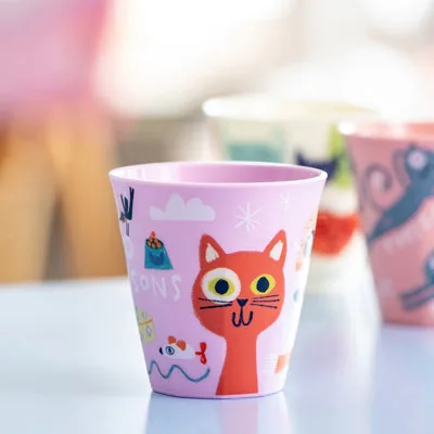 Koziol Trinkbecher Nora M Purrs Reasons 300 ml, 1 Stück, Mehrfarbig - Glas Typ: Trinkbecher - Material: Kunststoff - Detailfarbe: Mehrfarbig - Höhe: 8.9 cm - Volumen: 300 ml