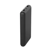 Belkin Powerbank Boost Charge 20k 20000 mAh - Akkutyp: Lithium-Ion (Li-Ion) - Akkukapazität: 20000 mAh - Detailfarbe: Schwarz - USB Ladeanschluss (Output): 3 - USB-C PD: Ja - Max. Output USB-C PowerDelivery: 0 W