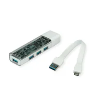 ROLINE 14.02.5062 interface hub USB Type-C 5000 Mbit/s White
