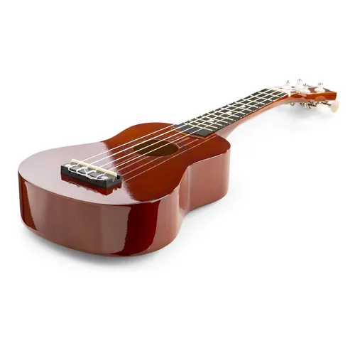 MAX Ukulele UKEY Set Soprano Dunkel Natur 21 Zoll