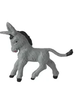 Bottsa Mini-Figur Esel 5 cm - Detailfarbe: Grau - Material: Kunststoff - Verpackungseinheit: 1 Stück - Motiv: Tiere - Anlass: Basteln