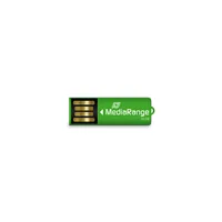 MediaRange USB Nanostick 32GB m. Klammerfunktion grün
