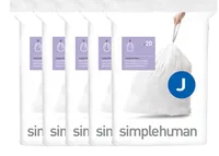 Simplehuman Müllbeutel Code J, 45 l, 100 Stück - Parfümiert: Nein - Volumen: 45 l - Trageriemen: Ja - Material: Kunststoff