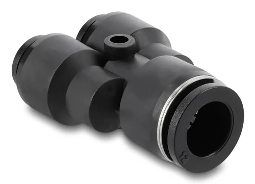 DeLOCK Pneumatic Connector 2 x 8 mm to 1 x 12 mm with mounting hole Y-shape