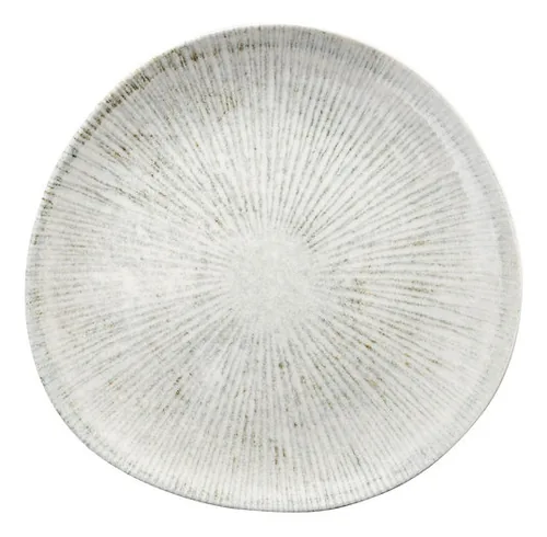 Hermia Geschirr-Set Beige/Grau - Material: Porzellan - Teller Typ: Speiseteller - Detailfarbe: Beige - Grau - Form: Oval