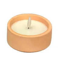 Dameco LED-Kerze Rosa - Betriebsart: Batteriebetrieb - Fernbedienung: Nein - Aussenanwendung: Ja - Höhe: 5.5 cm - Timerfunktion: Ja - Set: Ja