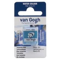 Van Gogh Aquarellfarbe 522 Türkisblau, 1 Stück - Art: Aquarellfarbe - Detailfarbe: Türkis - Blau - Set: Nein - Verpackungseinheit: 1 Stück
