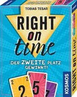 Kosmos Kartenspiel Right on time - Sprache: Deutsch - Kategorie: Kartenspiel - Altersempfehlung ab: 10 Jahren - Spieldauer: 20 min - Min. Anzahl Spieler: 3 - Max. Anzahl Spieler: 5