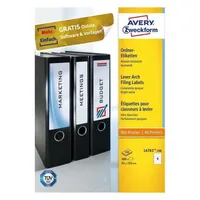 AVERY Zweckform Ordneretiketten L4761-100 weiß - 400 Stück