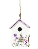 Dameco Vogelkäfig zum hängen oder stellen 7 x 10 x 14 cm - Produkttyp: Vogelkäfig - Motiv: Blume - Detailfarbe: Mehrfarbig - Detailmaterial: Holz - Grundmaterial: Holz