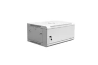 Wall-mounted network cabinet 19"" 4U rack 600x450, solid door, gray, undivided, folded, 60kg