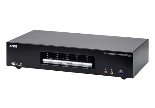 ATEN KVM Switch 4P USB3.0 4K DP Triple View KVMP S