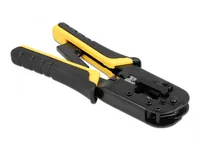Universelle Crimpzange mit Abisolierer für 8P (RJ45) oder 6P (RJ12/11) Stecker