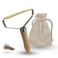 Quick Aid Fusselentferner und Tierhaarentferner mit Buchenholzgriff - Produkttyp: Tierhaarentfernung - Tierart: Hund
