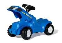 Rolly Toys Rutschfahrzeug Minitrac New Holland - Fahrzeugtyp: Traktor - Altersempfehlung ab: 18 Monaten - Ausstattung: Hupe - Detailfarbe: Blau - Material: Kunststoff