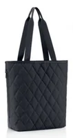 Reisenthel Tasche Classic Shopper M Rhombus Black - Breite: 13 cm - Detailfarbe: Schwarz - Material: Polyester - Höhe: 40 cm - Länge: 35 cm