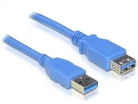 Delock USB 3.0-Verlängerungskabel  USB A - USB A 1 m - Kabeltyp: Verlängerungskabel - Detailfarbe: Blau - USB Standard: 3.0/3.1/3.2 Gen 1 (5 Gbps) - Länge: 1 m - USB Anschluss 2 (Endgerät): USB A - Geschlecht Anschluss 2 (Endgerät): Female (Buchse)