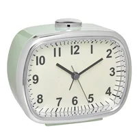 TFA Dostmann Analoger Wecker Retro, Mint - Ausstattung: Hintergrundbeleuchtung - Funktionen: Snooze-Funktion - Alarm - Displaytyp: Analog - Detailfarbe: Mint - Funksignal: Nein - Betriebsart: Batteriebetrieb