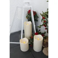 Star Trading LED-Kerze Pillar Paul Ø 10 x 23 cm, Beige - Betriebsart: Batteriebetrieb - Fernbedienung: Nein - Aussenanwendung: Ja - Höhe: 23 cm - Timerfunktion: Ja - Set: Nein