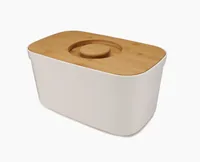 Joseph Joseph Bread Bin bread box Rectangular White Bamboo, Plastic