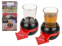 Partyartikel Partyset Spiel Spin the Arrow - Packungsgrösse: 1 Stück - Produkttyp: Partyset - Material: Glas - Kunststoff - Detailfarbe: Transparent - Rot - Schwarz - Motto: Universal