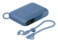Belkin Powerbank BoostCharge 10000 mAh - Akkutyp: Lithium-Ion (Li-Ion) - Akkukapazität: 10000 mAh - Detailfarbe: Blau - USB Ladeanschluss (Output): 2 - USB-C PD: Ja - Max. Output USB-C PowerDelivery: 20 W
