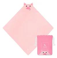 Dock & Bay Baby-Kapuzentuch Pig 75 x 75 cm, Rosa - Detailfarbe: Rosa - Produkttyp: Bade- & Kapuzentücher