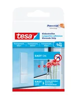 tesa Klebestreifen 1 kg für transparente Flächen - Detailfarbe: Transparent - Art: Klebestreifen - Cleveres Befestigungssystem