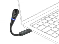 Delock Mikrofon USB Schwanenhals mit Mute Button, Uni-Direktional - Typ: Einzelmikrofon - Bauweise: Schwanenhals - Anwendungsbereich: Konferenz - Wandlerprinzip: Keine Angabe - Richtcharakteristik: Niere - Umschaltbare Richtcharakteristik: Nein