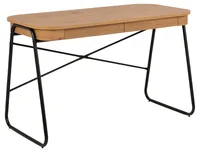 AC Design Tisch Blueton, Schwarz matt / Wildeiche matt - Material: MDF - Edelstahl (pulverbeschichtet) - Belastbarkeit: 100 kg