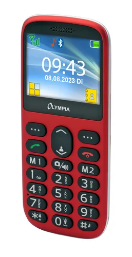 Olympia Mobiltelefon SUN Großtasten rot