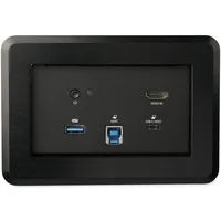 StarTech.com Dockingstation für Konferenzräume - Universelles Laptop Dock - 4K HDMI, 60W PD, USB Hub, GbE, Audio In-Table Connectivity Box für Huddle/Boardroom Collaboration Space (KITBZDOCK)
