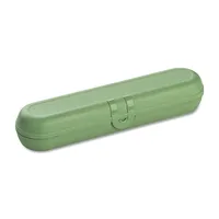 Koziol Besteck-Set Etui Klikk 1-teilig, Grün - Produkttyp: Besteck-Set Etui - Material: Biozirkulärer Kunststoff - Griffmaterial: Biokunststoff - Detailfarbe: Grün - Anzahl Teile: 1 Teile - Spülmaschinenfest: Ja