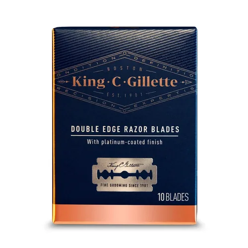 Gillette King C. razor blades 10 pc(s) Stainless steel Men