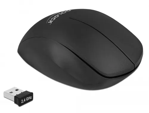DELOCK Ergonomische USB Maus - kabellos