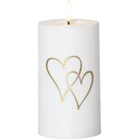 Star Trading LED Grabkerze Kerze Heart Warmweiss, 1 LED - Betriebsart: Batteriebetrieb - Aussenanwendung: Ja - Höhe: 14 cm - Timerfunktion: Keine Angaben - Set: Keine Angaben - Leuchtenfarbe: Weiss
