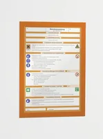 Durable DURAFRAME A4 magnetic frame Orange