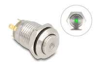 DeLOCK 20982 push-button panel Silver