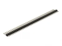 Stiftleiste 40 Pin, Rastermaß 2,54 mm, 1-reihig, gerade, 5 Stück