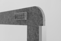 BakkerElkhuizen BE Safety Screen side Acrylic Light grey