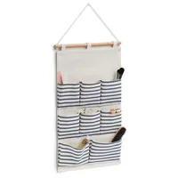 Zeller Present Aufbewahrung Stripes 60 x 35 cm - Eigenschaften: Keine Eigenschaft - Motiv: Muster - Verpackungseinheit: 1 Stück - Detailfarbe: Beige - Produkttyp: Aufbewahrung - Detailmaterial: Baumwolle (CO) - Holz