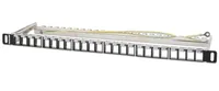 INTELLINET 24-Port Patchpanel geschirmt und unbestückt 0,5HE