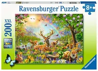 Kinderpuzzle Anmutige Hirschfamilie