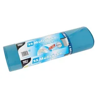 Papstar Kehrichtsack 120 l, 25 Stück, Hellblau - Parfümiert: Nein - Eigenschaften: Keine Eigenschaft - Verpackungseinheit: 25 Stück - Volumen: 120 l - Trageriemen: Nein - Material: Polyethylen (PE)
